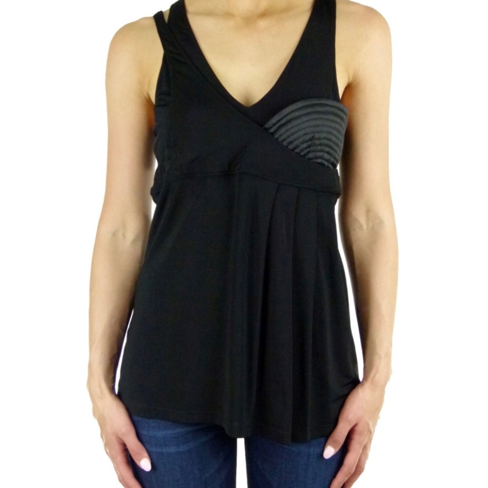 NWTY Just Calvalli Sleeveless Black Top‎ -cp